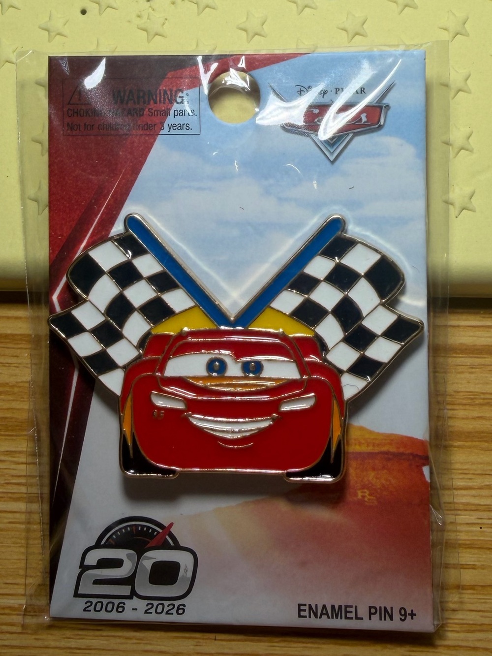 Disney Pixar Cars Concept One Accessories McQueen 20th Anniversary Enamel Pin